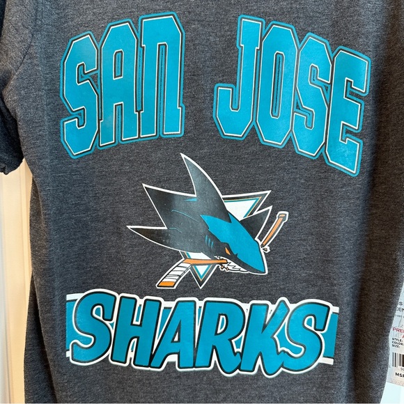 NWT Youth San Jose Sharks Tee - Picture 2 of 6